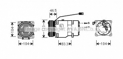AVA QUALITY COOLING cnk257 -  Компрессор, кондиционер